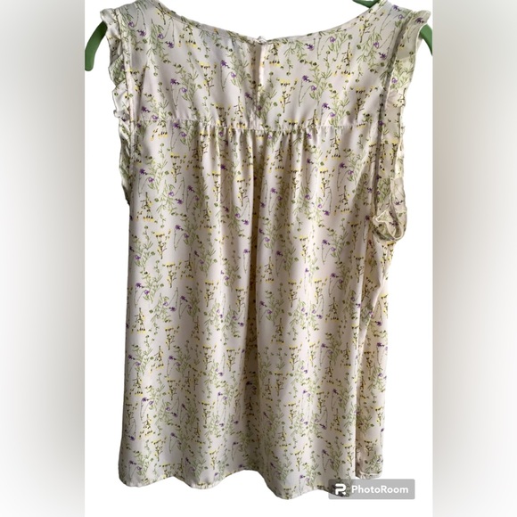 CAROLINA BELLE SLEEVELESS FLORAL BLOUSE - Picture 4 of 5